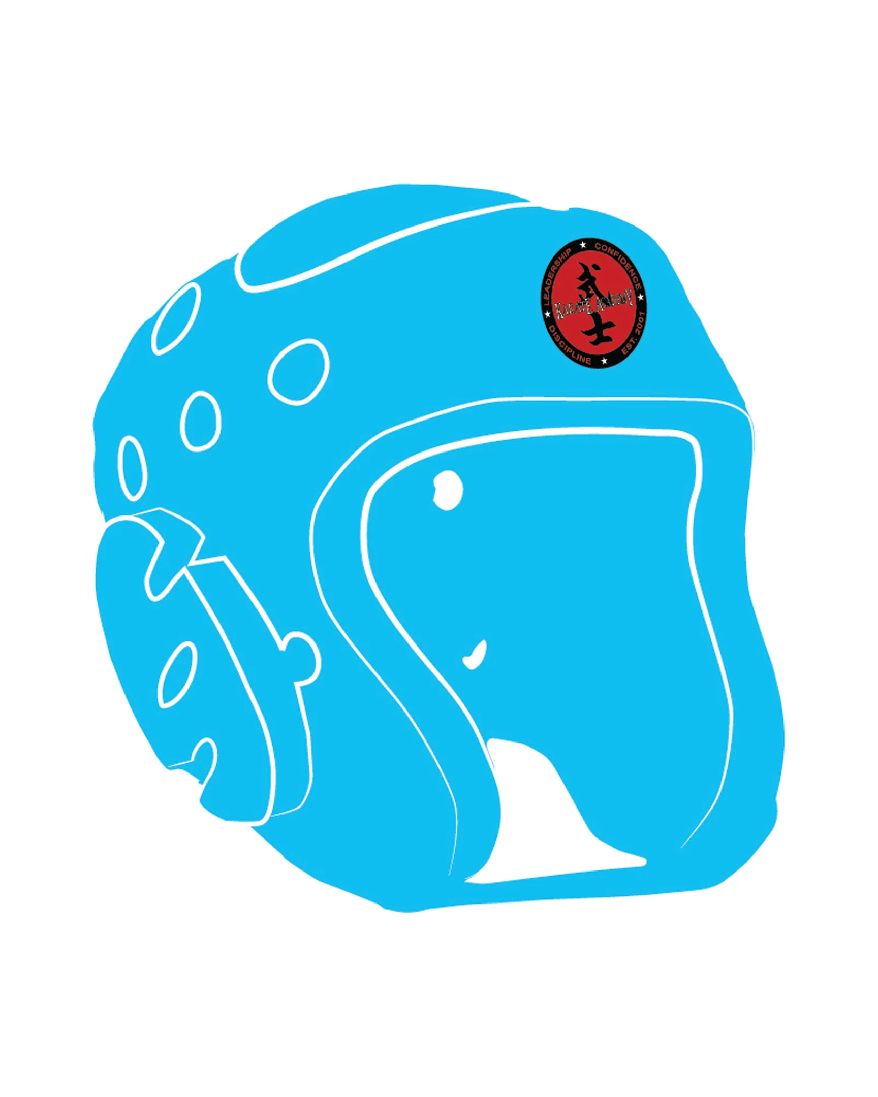 Century Headgear Custom, Neon Blue