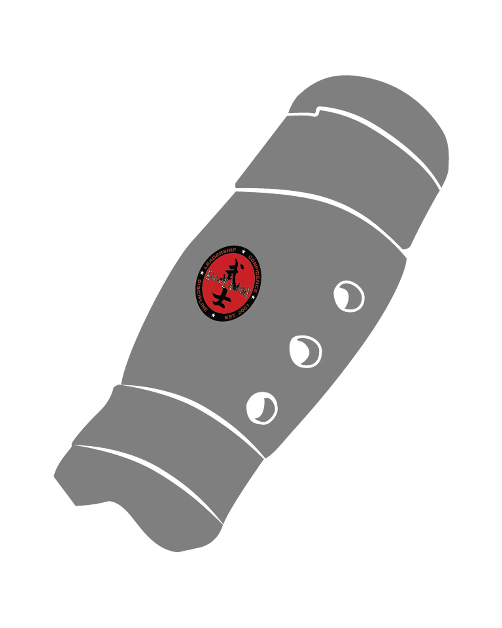 Shin Guard Custom, Grey