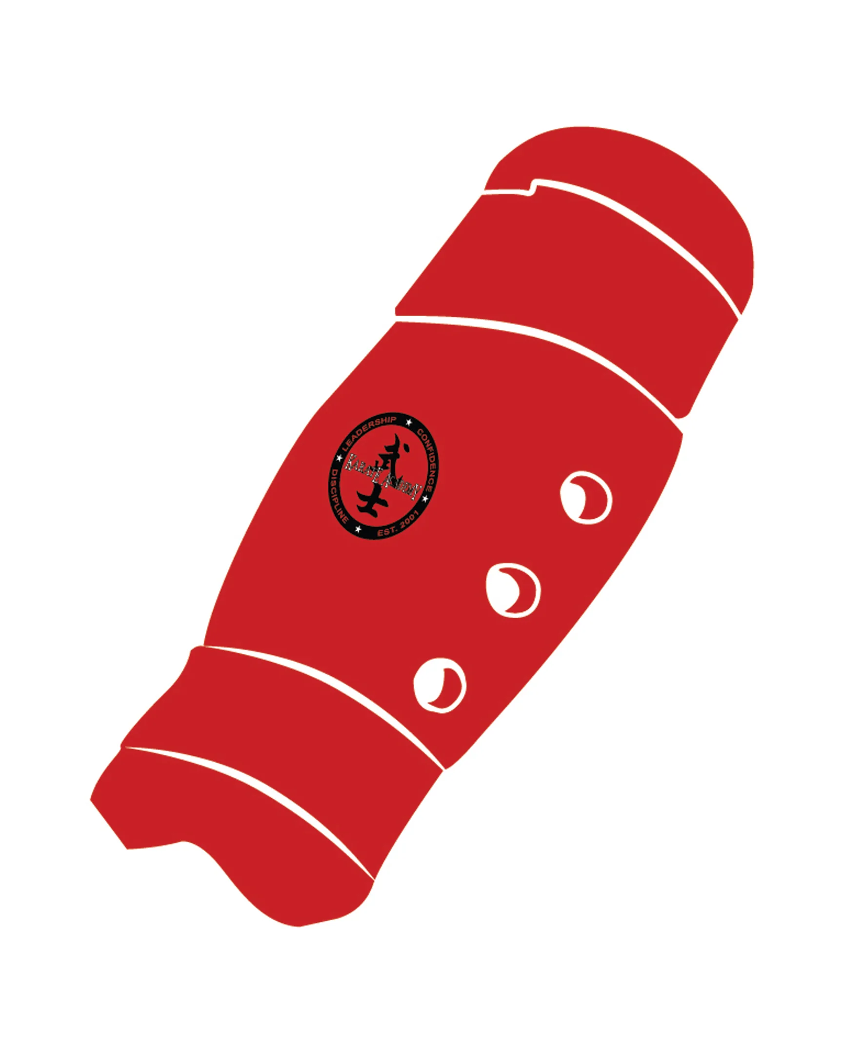 Shin Guard Custom, Red