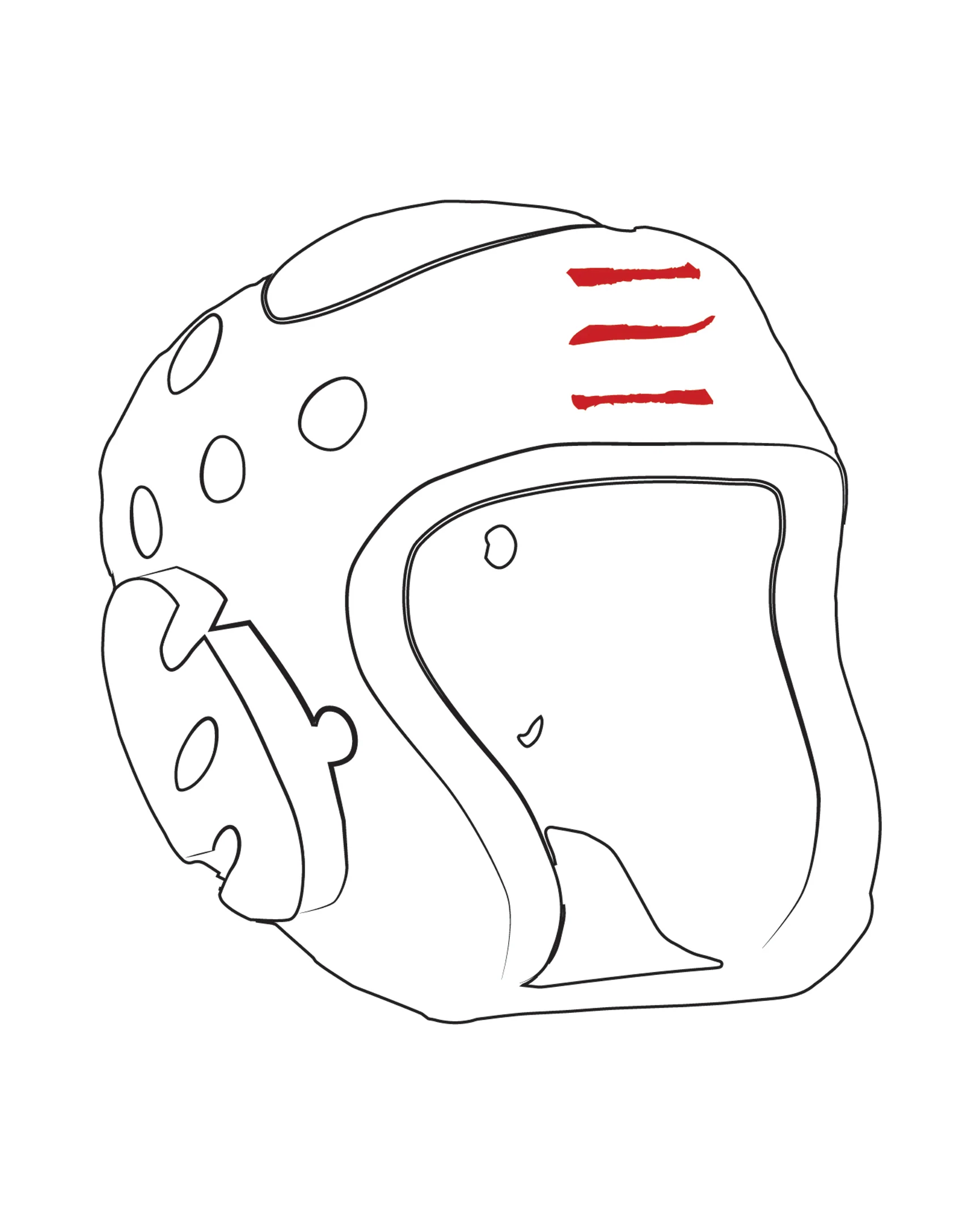 Century Headgear Custom, White