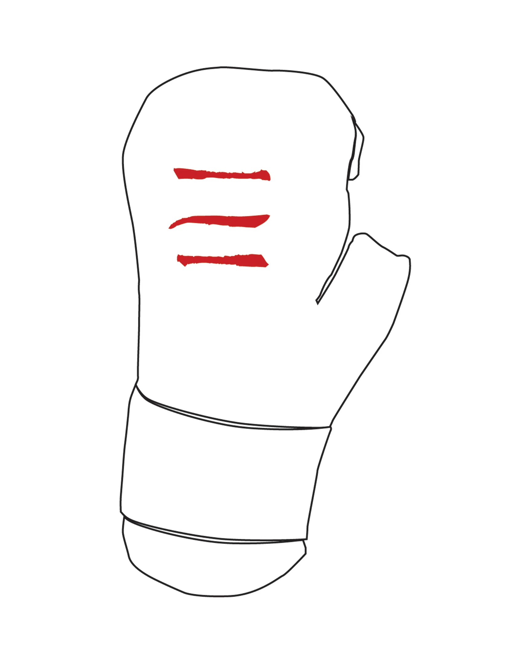Century Glove Blank, White