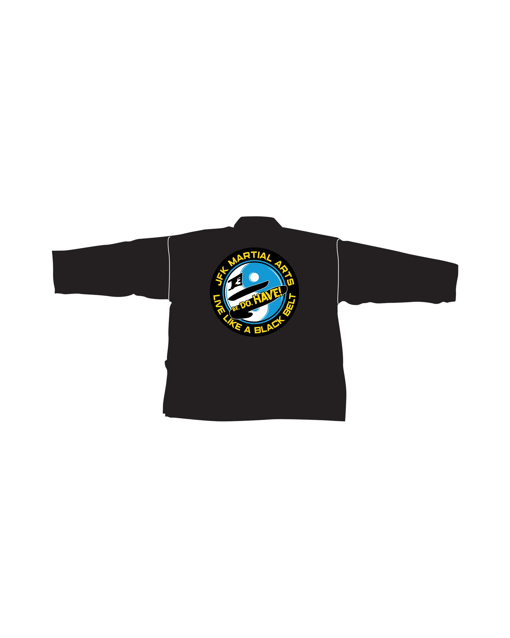 6oz Lightweight Student Jacket Custom, Black