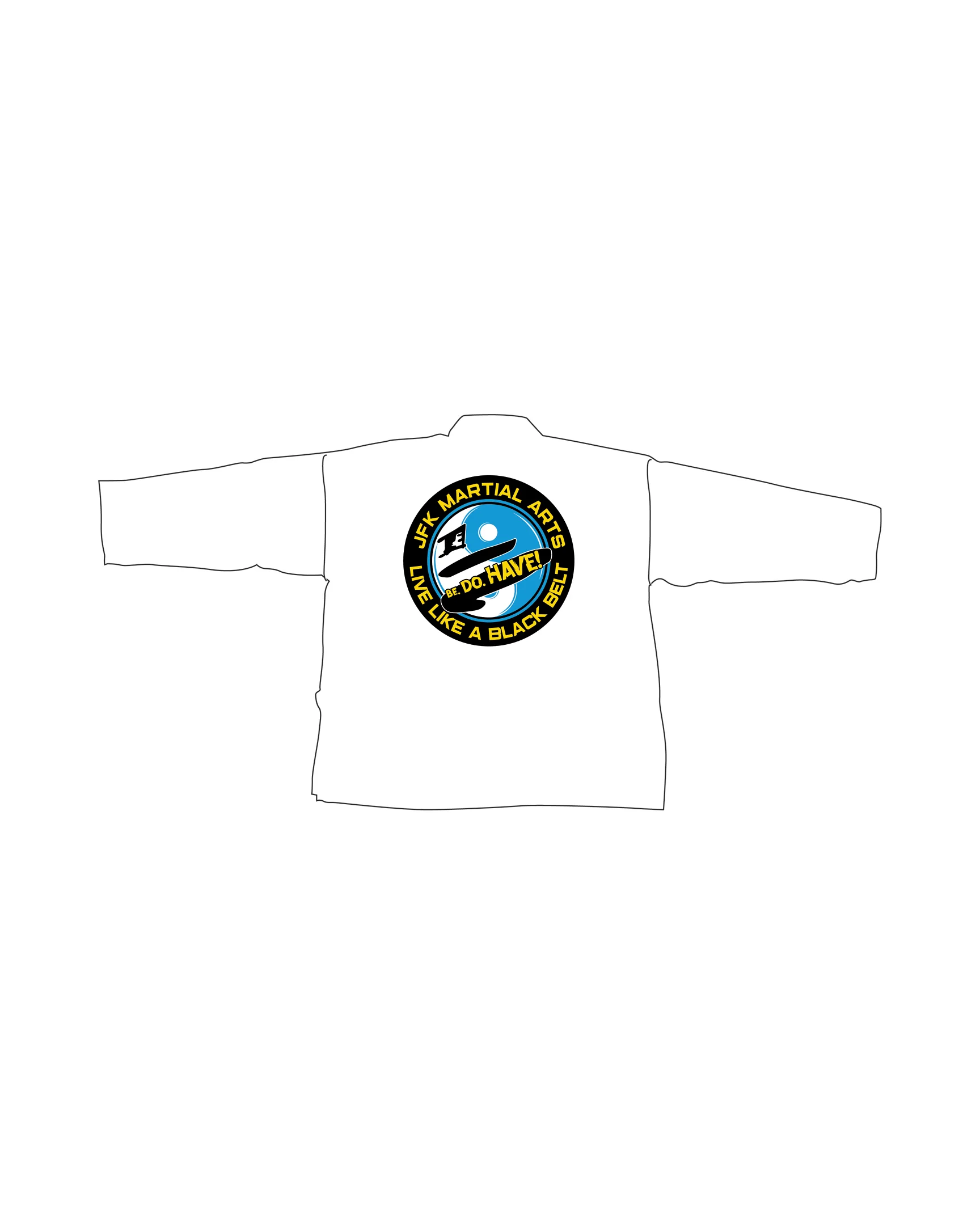 6oz Lightweight Student Jacket Custom, White