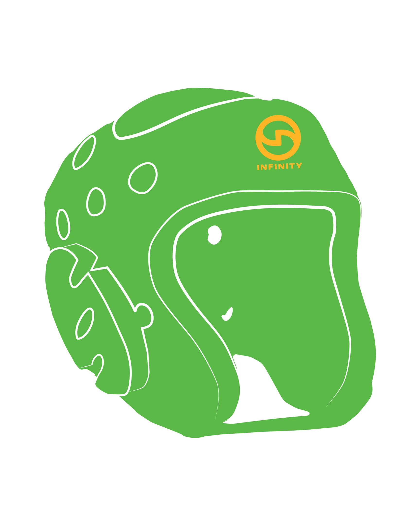 Century Headgear Custom, Neon Green