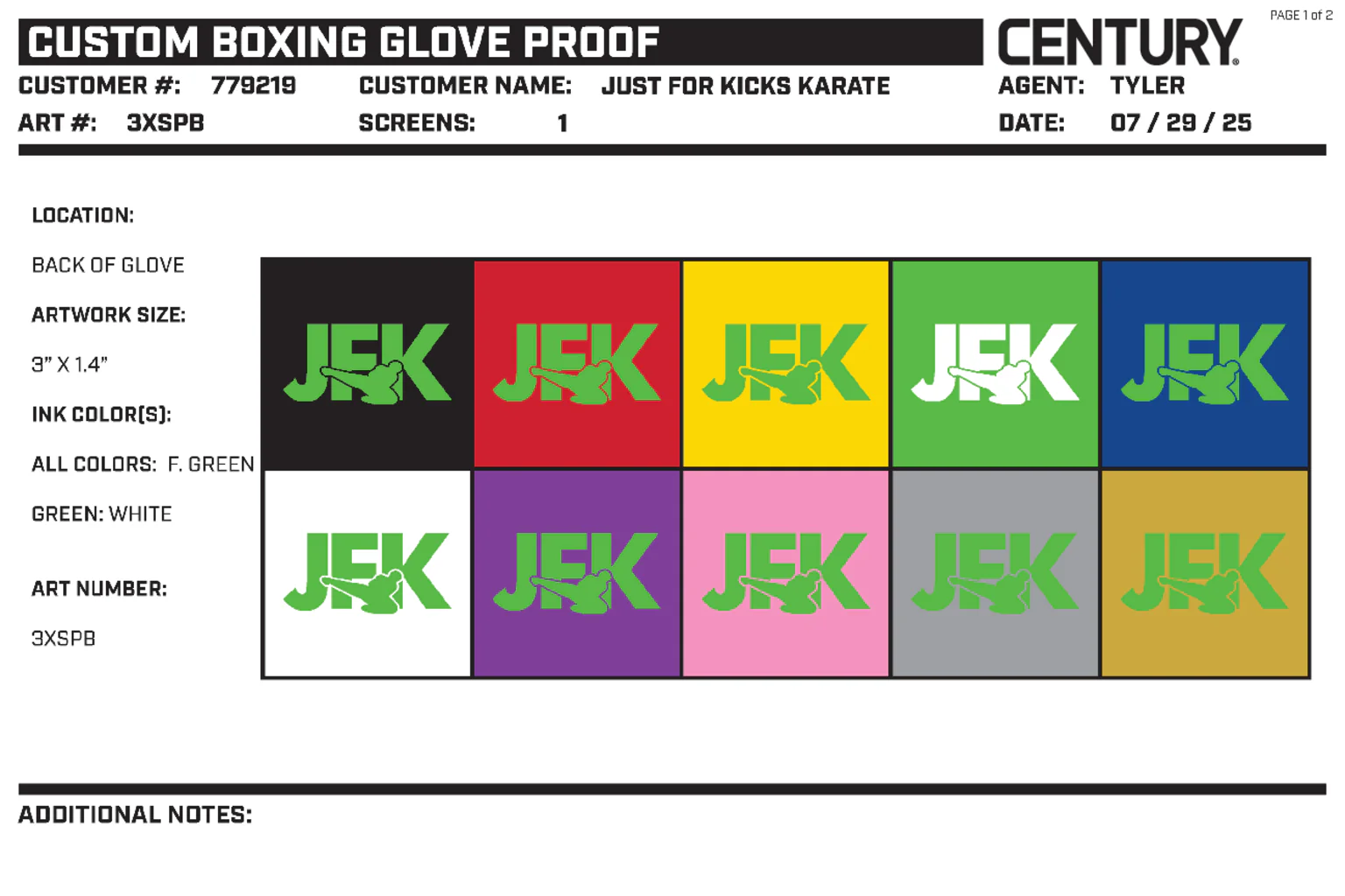 Custom Boxing Glove, Black - Image 2