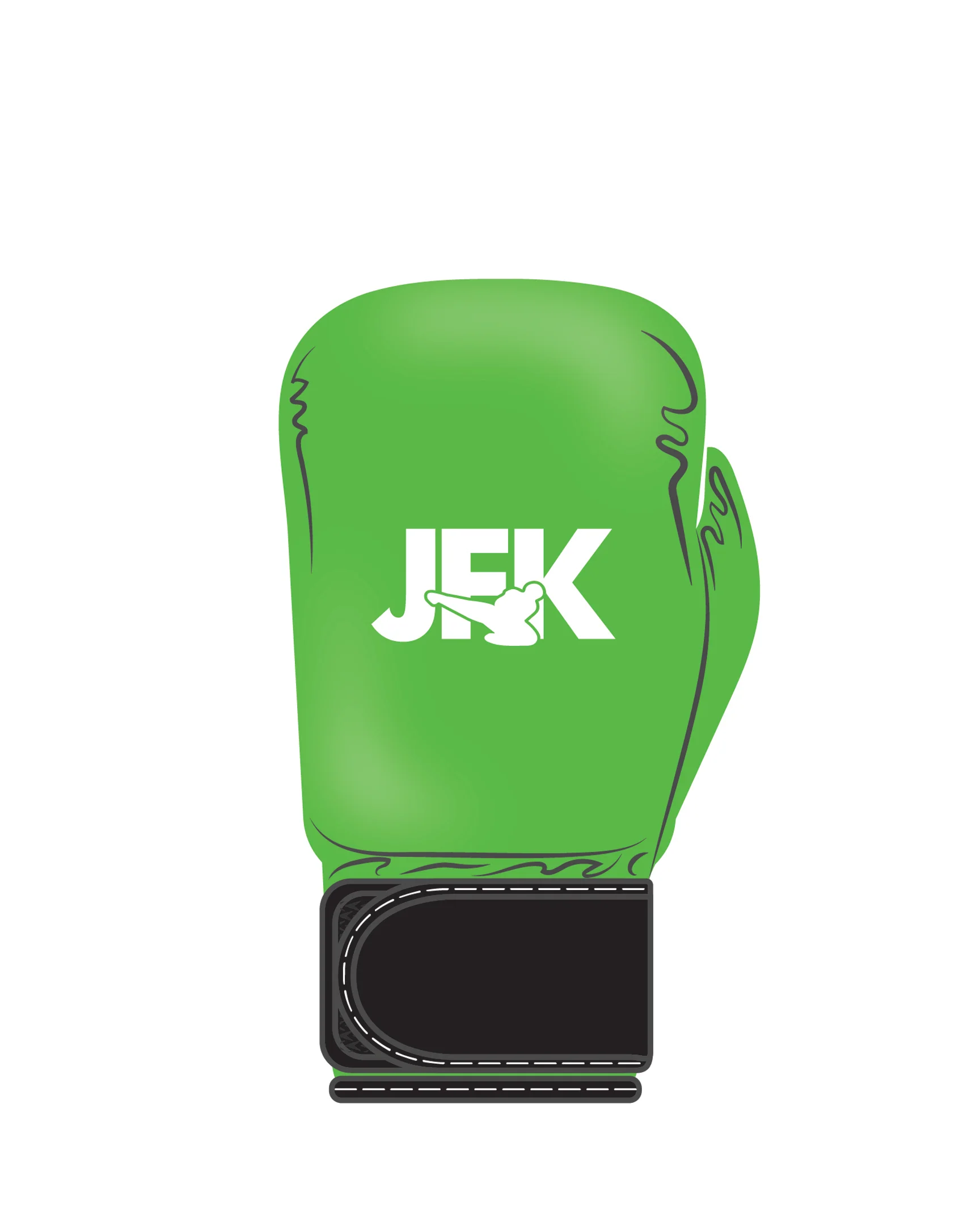 Custom Boxing Glove, Neon Green