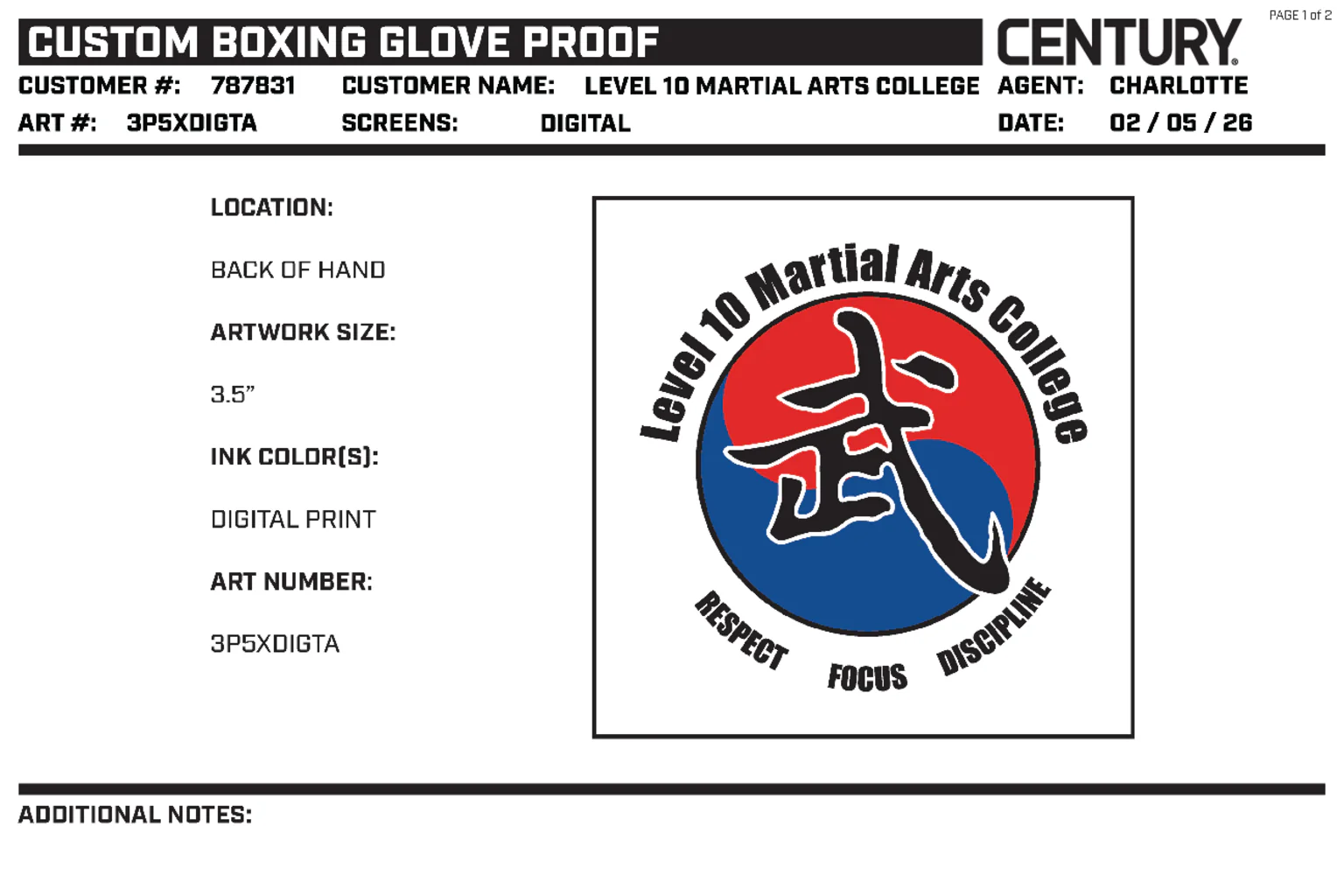 Custom Boxing Glove, White - Image 2