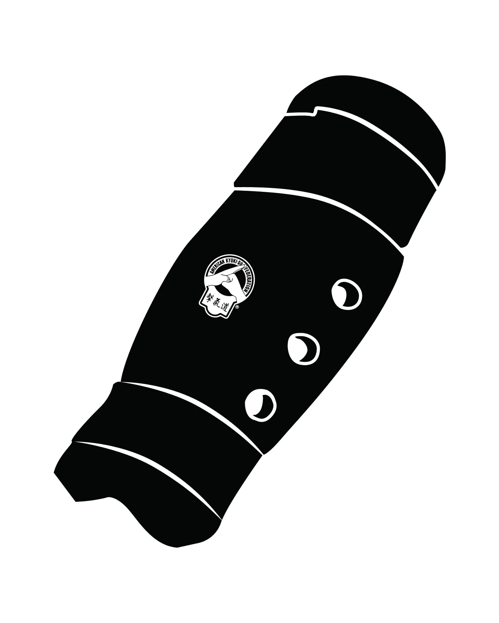 Shin Guard Custom, Black
