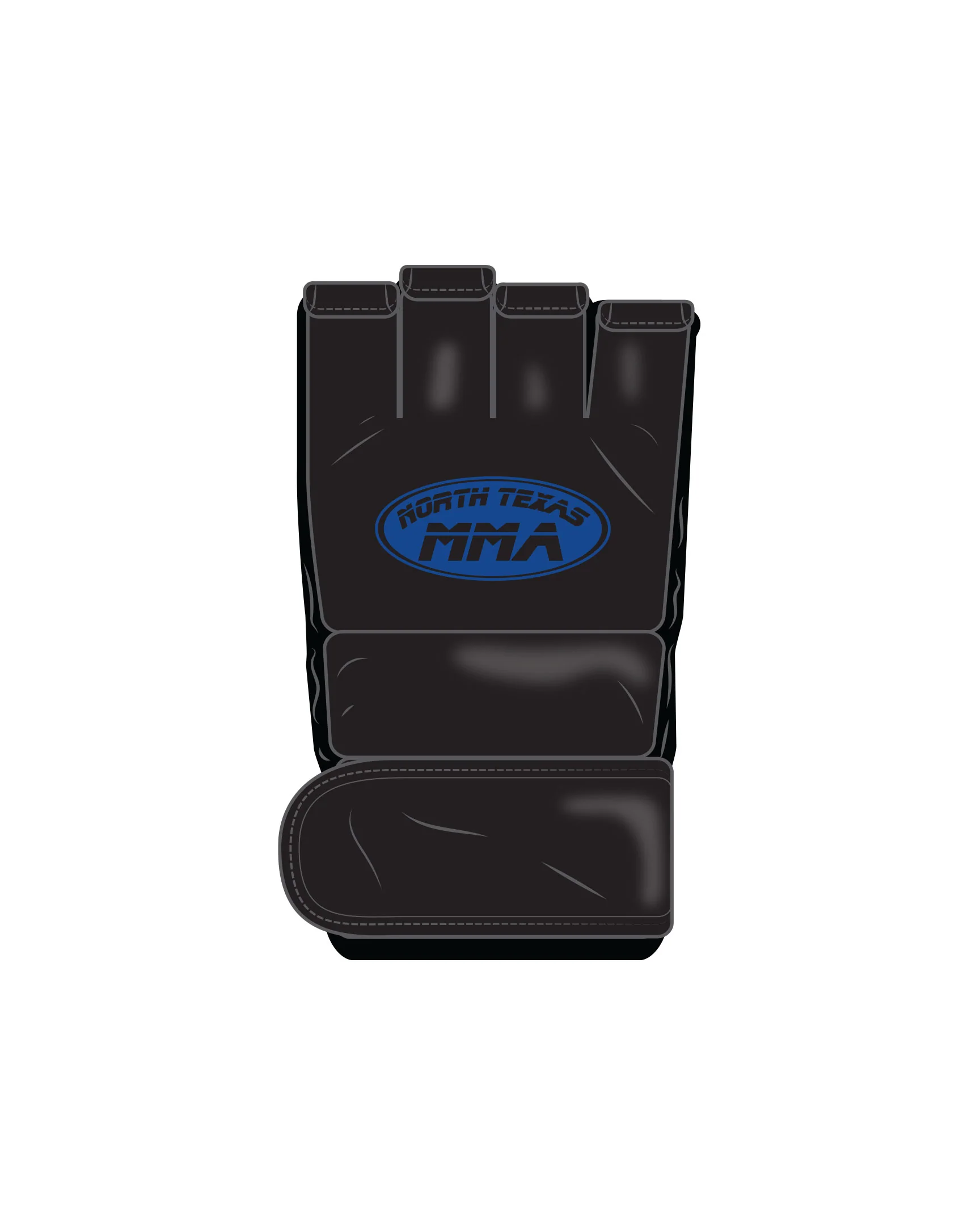 Custom Mma Open Palm Glove, Black