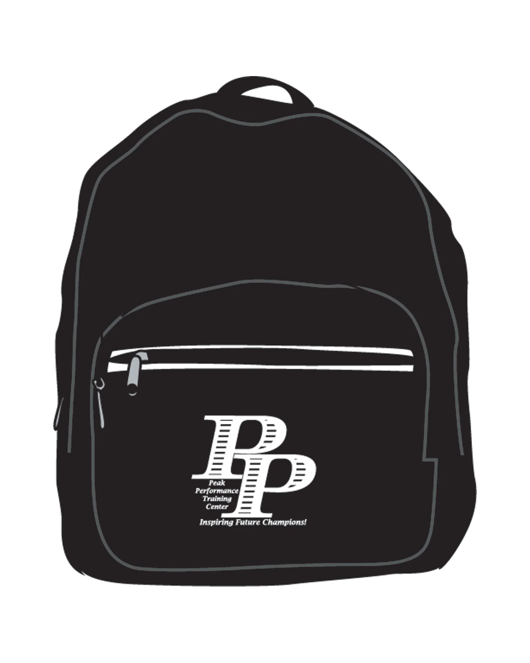 CUSTOM BACK PACK BLK, Black