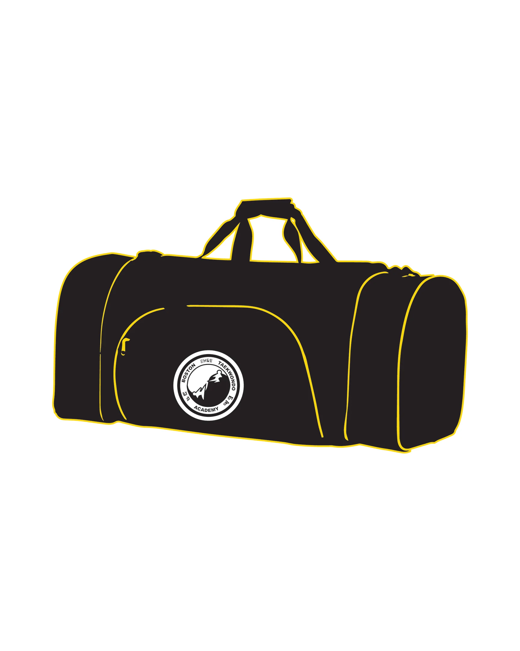 CUSTOM C GEAR DUFFLE BAG, Black/Yellow