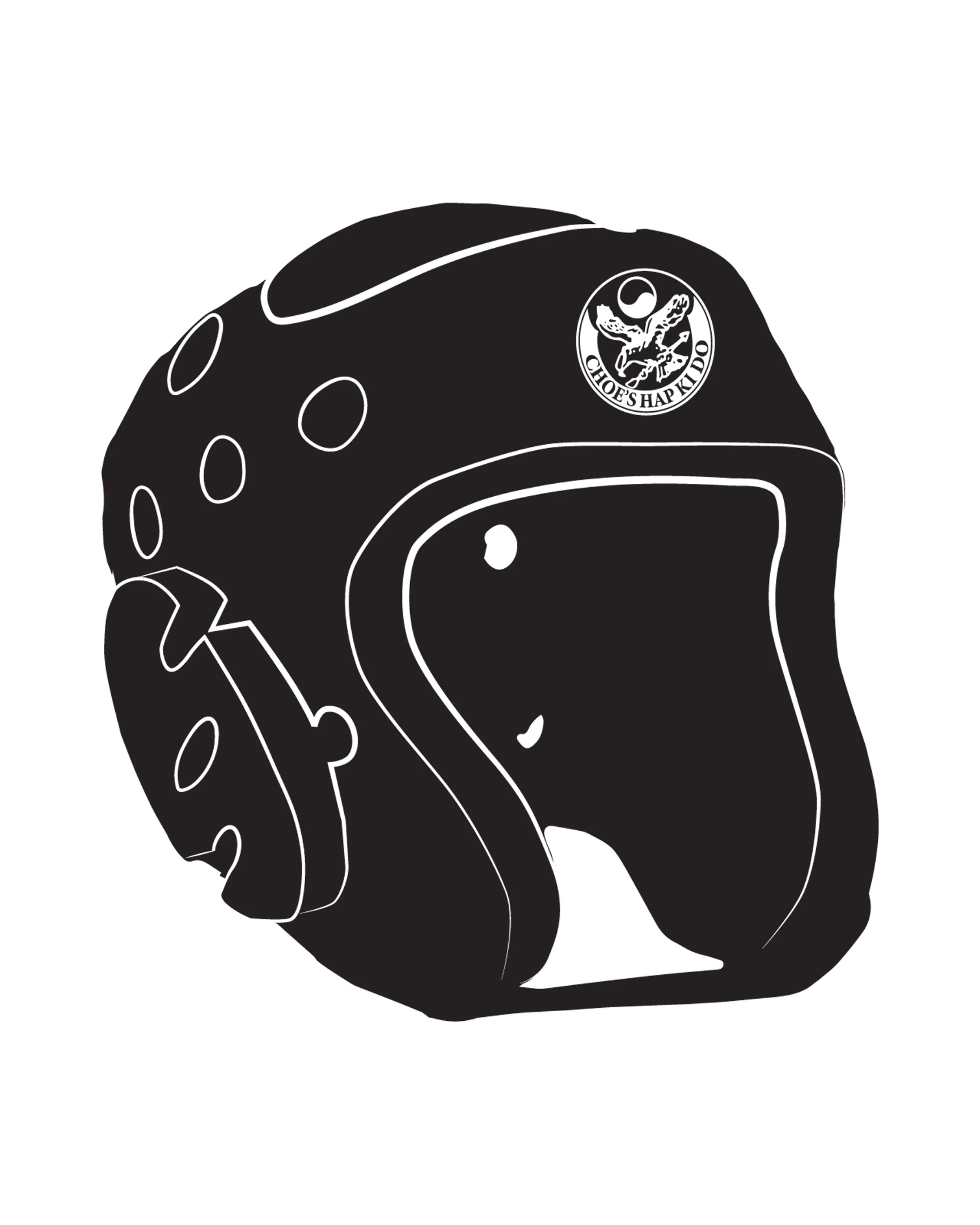 Headgear with shield Custom, Black