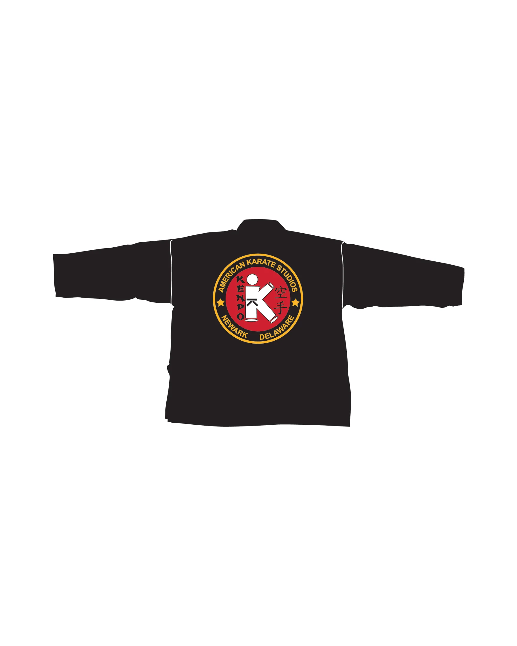 6oz Lightweight Student Jacket Custom, Black