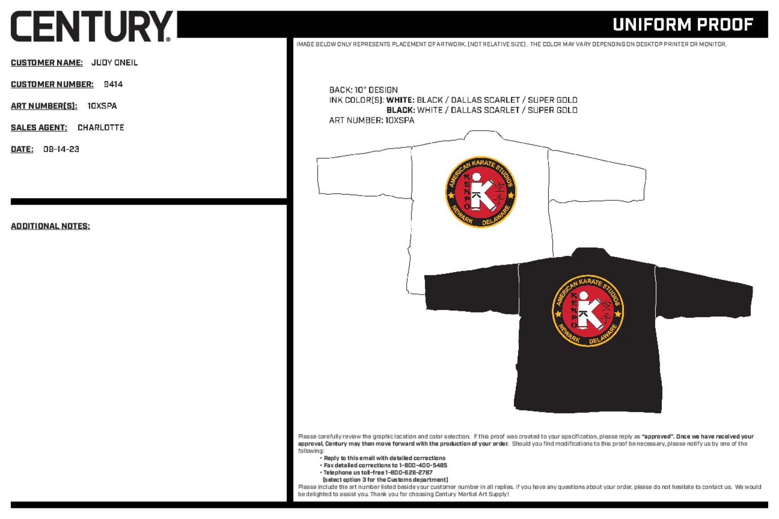 6oz Lightweight Student Jacket Custom, White - Image 2
