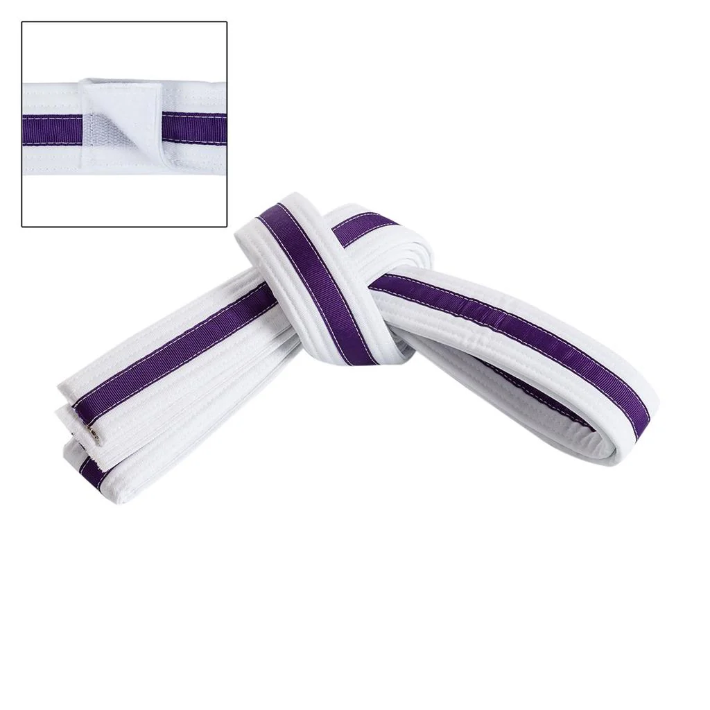Adjustable Striped White Belt - Image 11