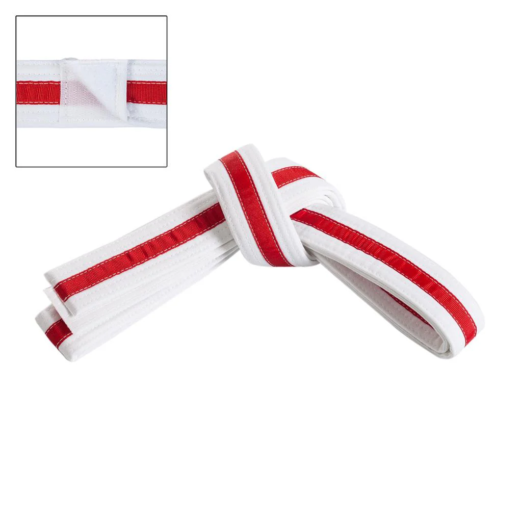 Adjustable Striped White Belt - Image 15