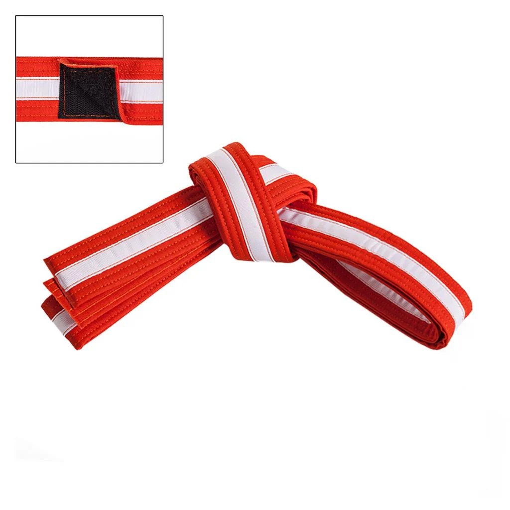 Adjustable White Striped Belt - Image 5