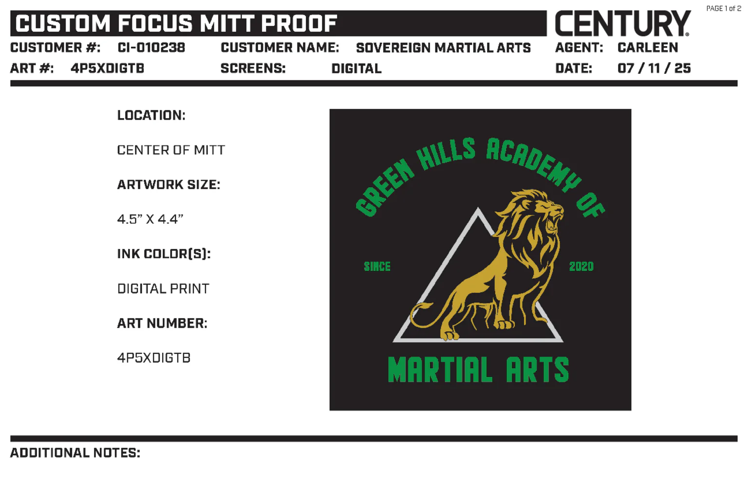 CUSTOM FOCUS MITT, Black - Image 2