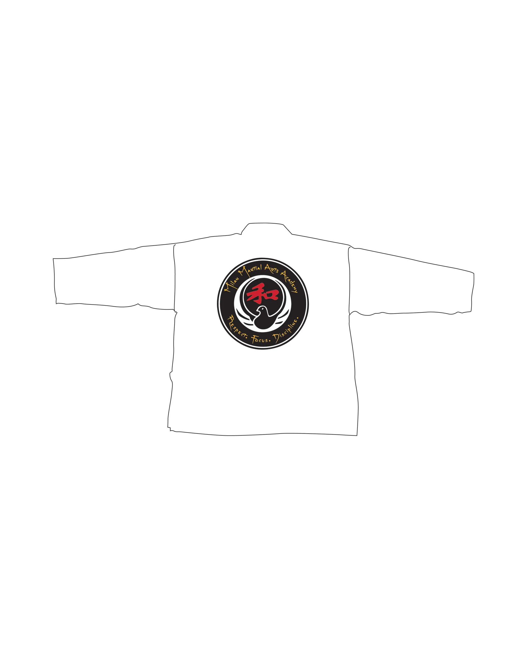 Lightweight Student Uniform, White