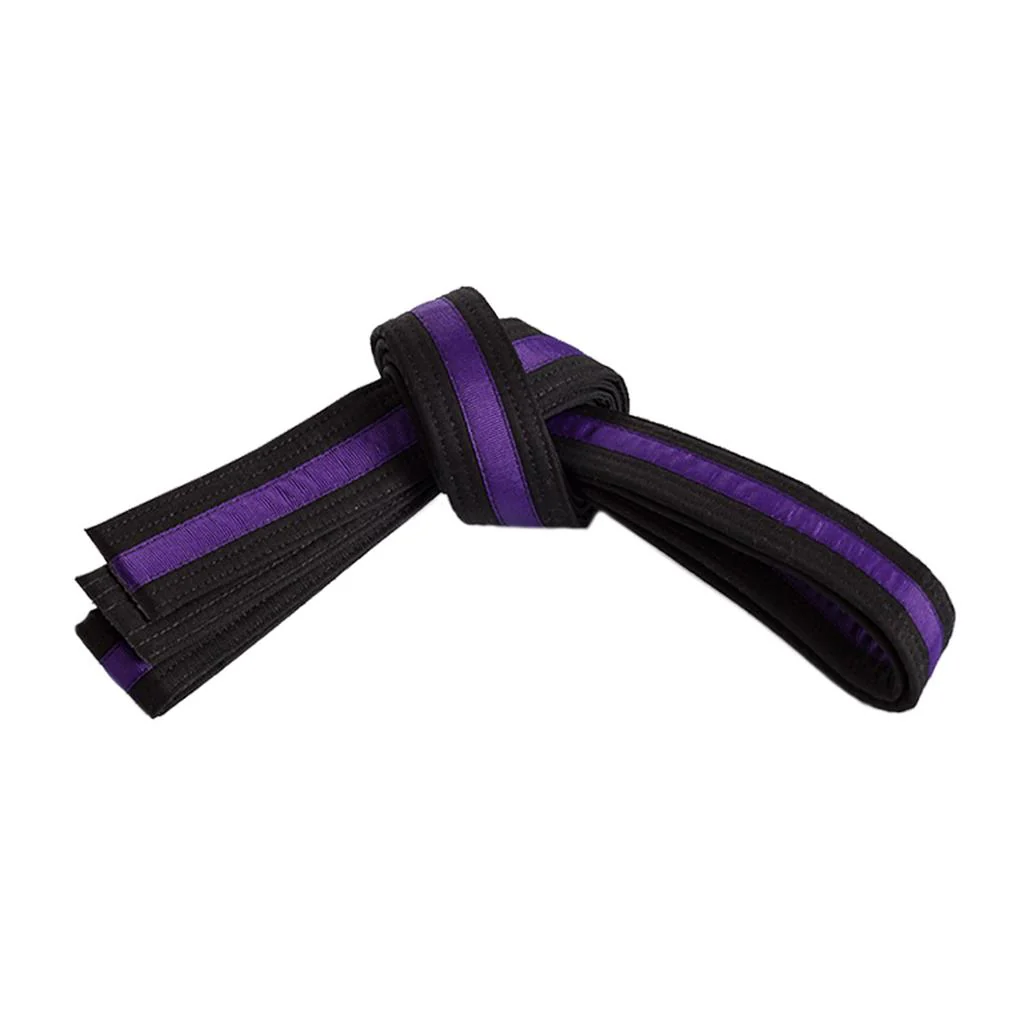 Double Wrap Striped Black Belt - Image 6