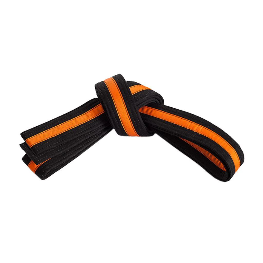 Double Wrap Striped Black Belt - Image 7