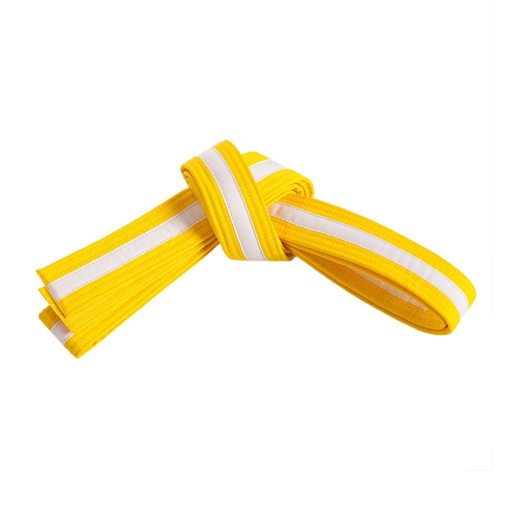 Double Wrap White Striped Belt - Image 3