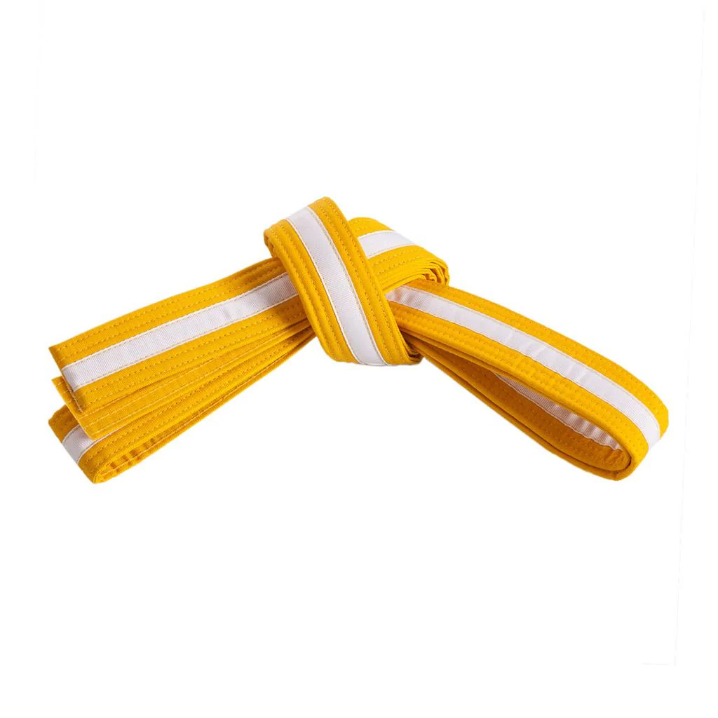 Double Wrap White Striped Belt - Image 5