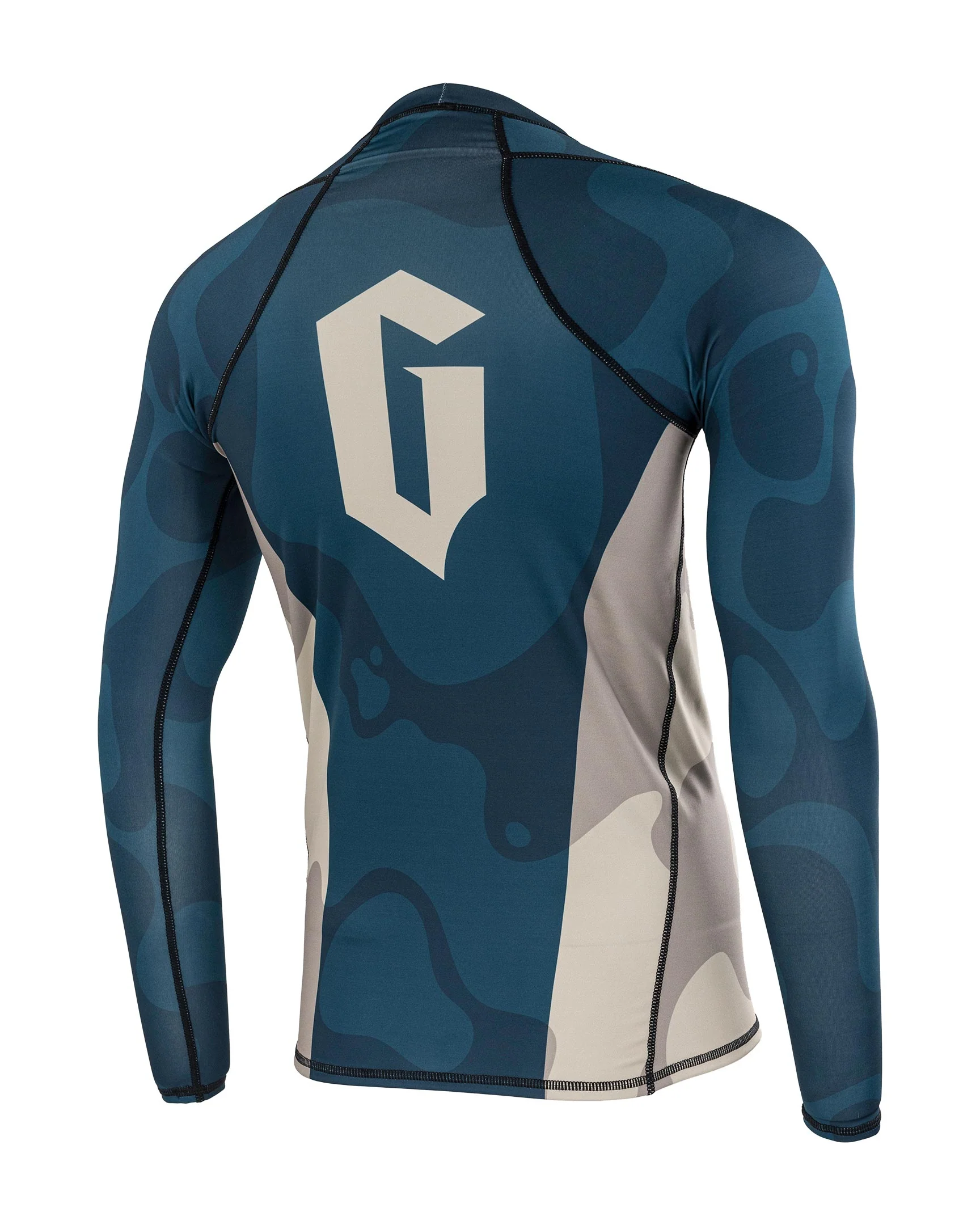 Gameness Mens Long Sleeved Meeting Of The Waters Rashguard - Image 4