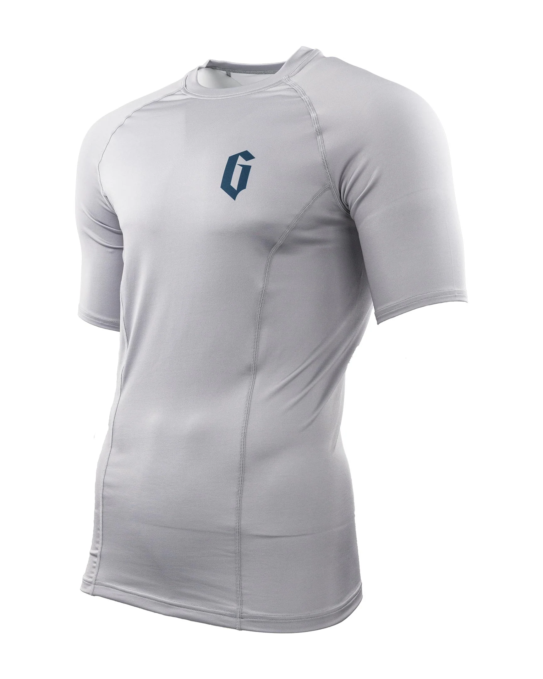 Gameness Mens Short Sleeve Solid Rash Guard - Image 2