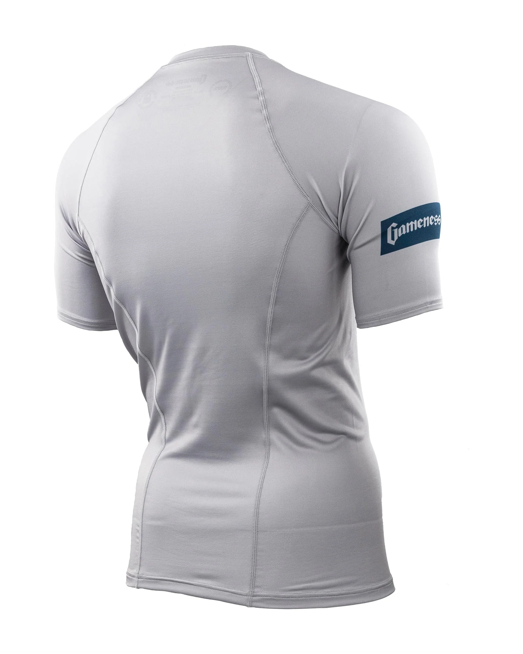 Gameness Mens Short Sleeve Solid Rash Guard - Image 4