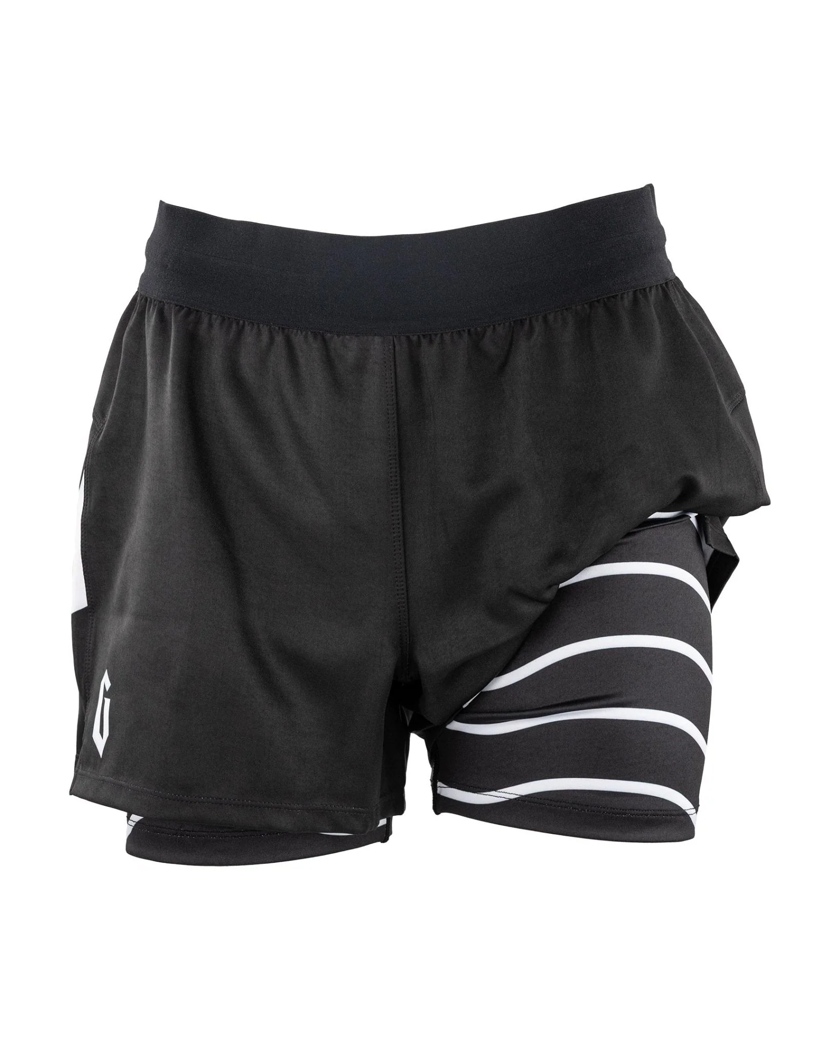 Gameness Women's Lined Pro Grappling Short - Flow - Image 3