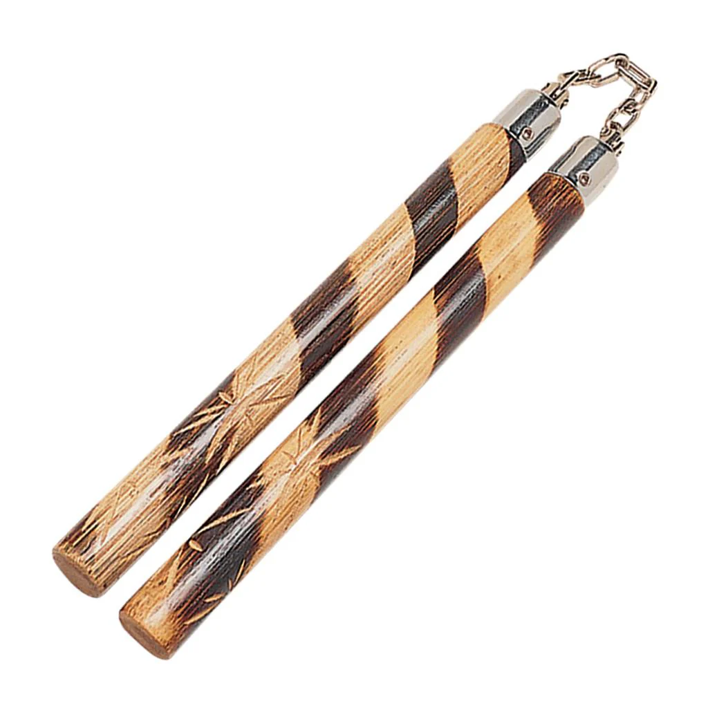 Hand Carved Rattan Nunchaku