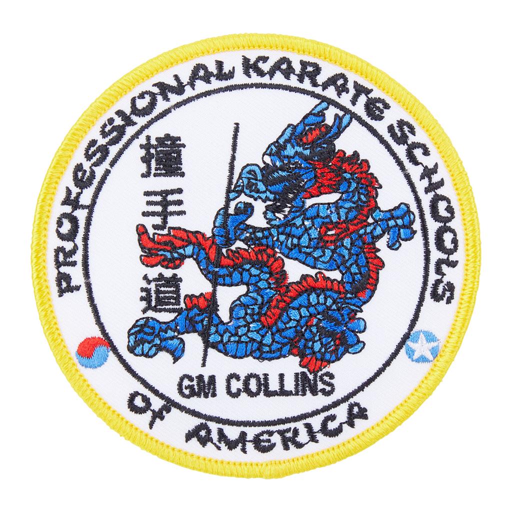 Sewn-In PKSA 3.75" Cricle Patch w/ Gold