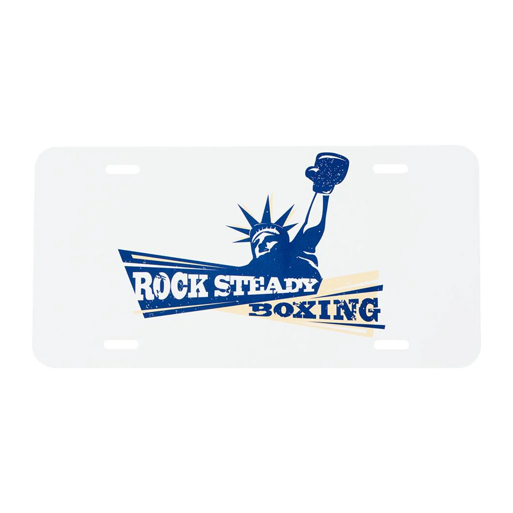 Rock Steady License Plate