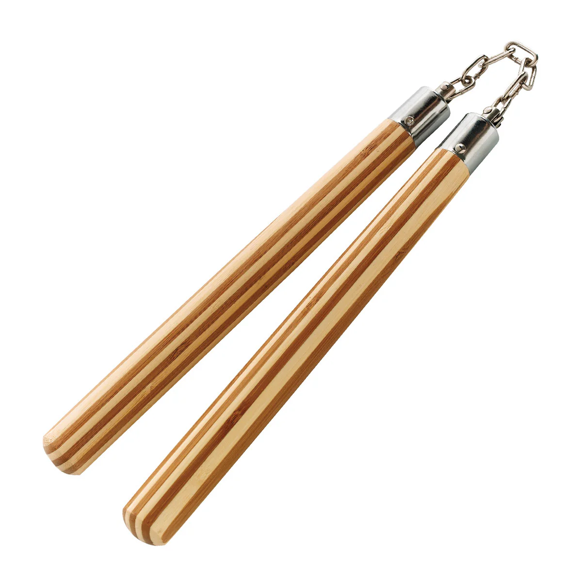 Round Bamboo Ball-Bearing Nunchaku