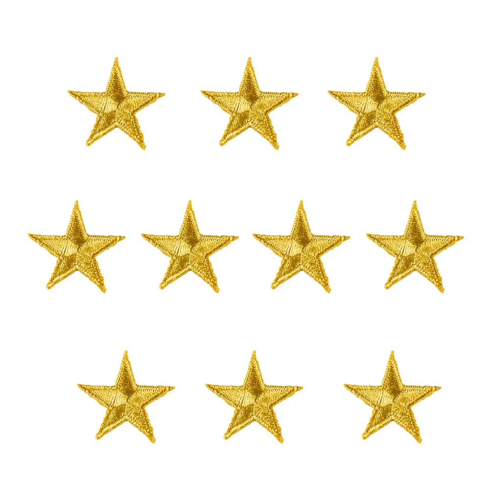 Iron-On Star Patches - 10 Pack - Image 10
