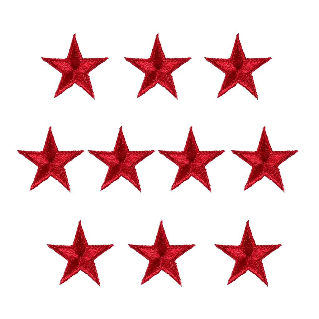 Iron-On Star Patches - 10 Pack - Image 6
