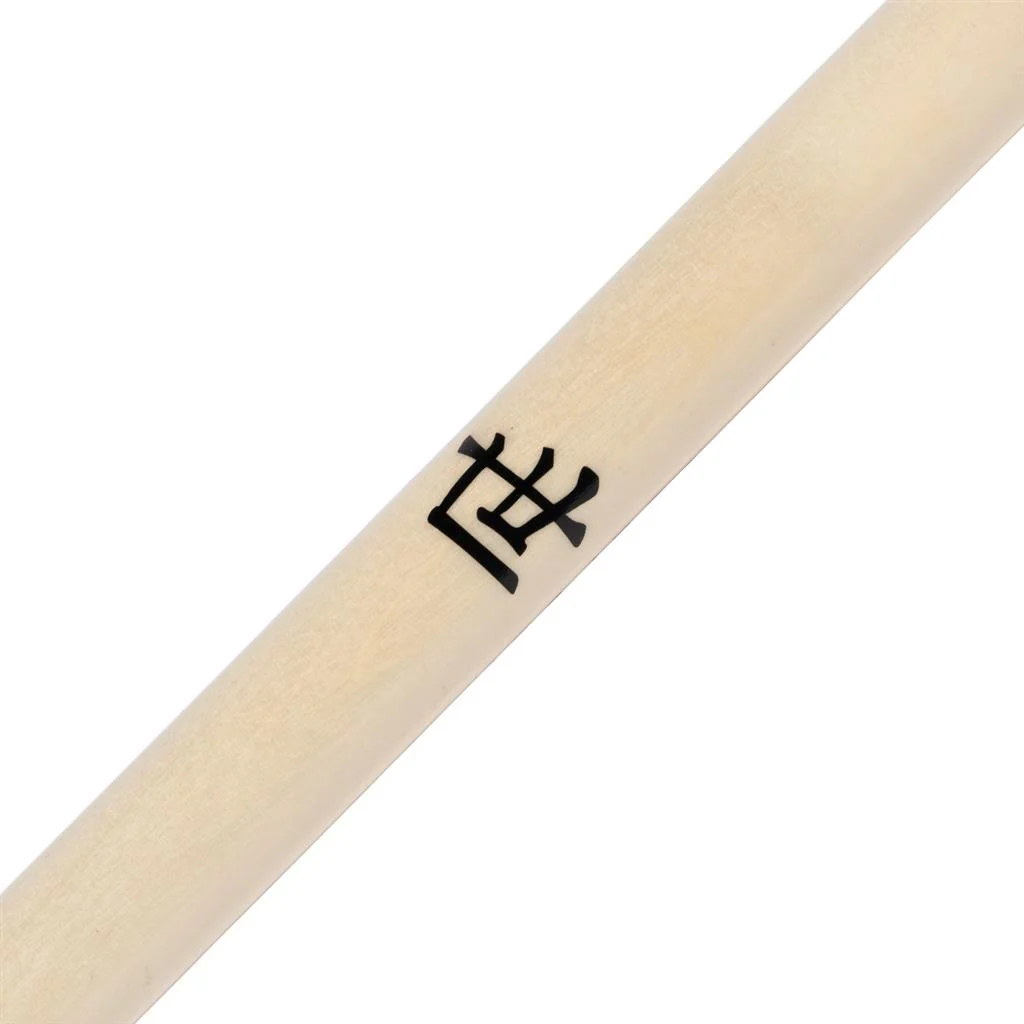 Tapered White Wood Lotus Kanji Bo Staff - Image 3